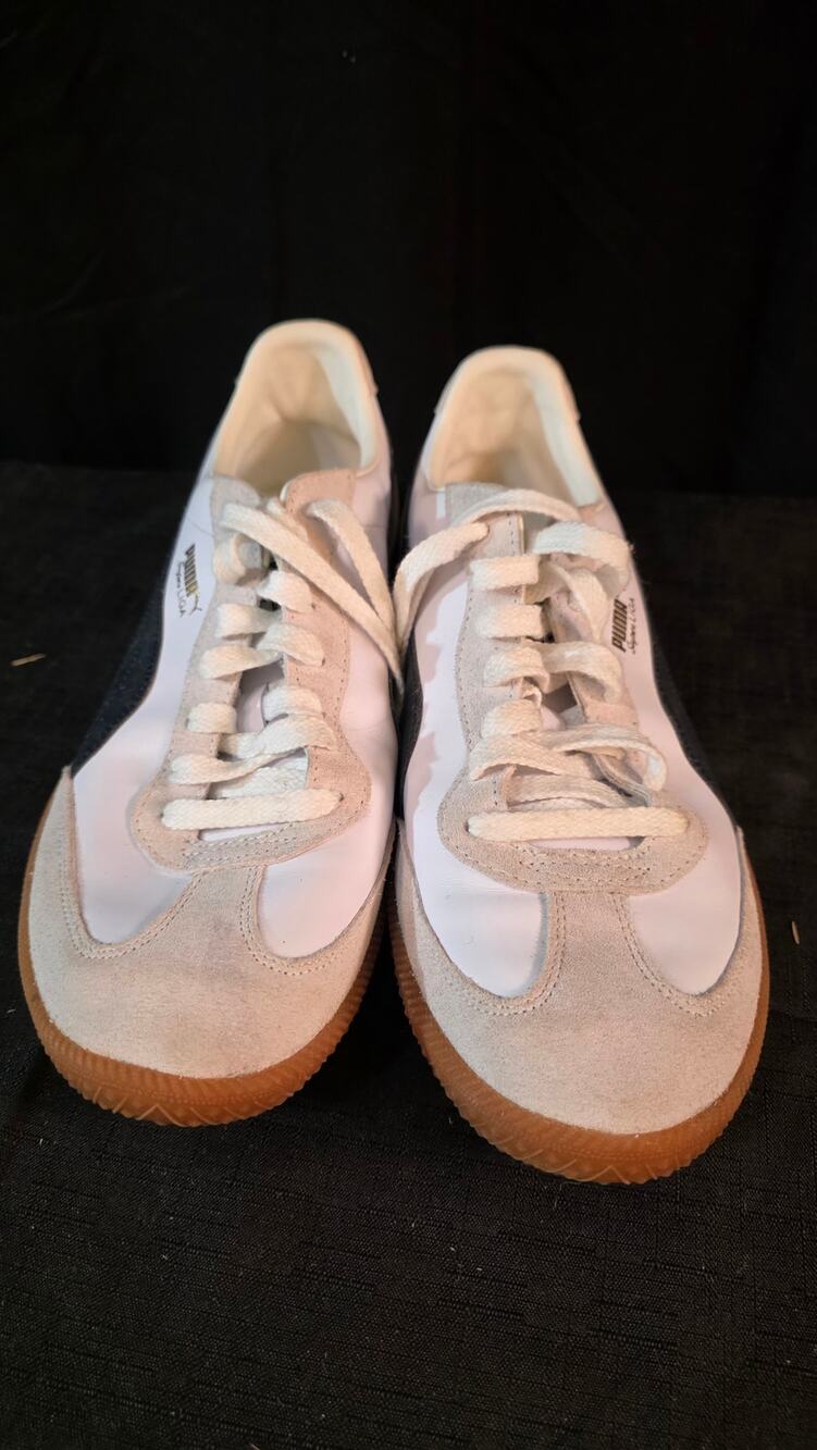 Puma Super Liga OG Retro Sneakers – White Black Gum, Men’s US 11